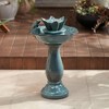 John Timberland Pleasant Pond Modern Bubbler Lotus Flower Outdoor Floor Water Fountain 25 1/4" for Yard Garden Patio Deck Porch House Exterior - 2 of 4