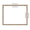 Amanti Art 26"x32" Woodgrain Stripe Mocha Framed Magnetic Dry Erase Board - 4 of 4