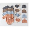 MyKids-USA Baby Striped Graphic Bodysuit Onesies Combo Pants & Hat 3 Pieces Sets Tracksuit - 2 of 4