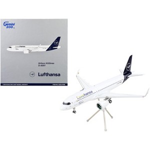 Airbus A320neo Commercial Aircraft "Lufthansa - LoveHansa" White with Blue Tail 1/200 Diecast Model Airplane by GeminiJets - 1 of 3