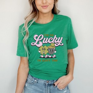 Simply Sage Market Women's I'm So Lucky To Have You Short Sleeve Graphic Tee - 1 of 4