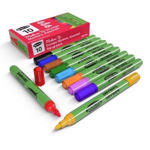 Show-me® Medium Tip Dry Erase Markers, Assorted Colors, Box of 10 - 1 of 3