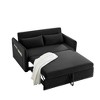 NicBex 3-in-1 Adjustable Velvet Sleeper with Pull-out Bed, USB Port, 2 Lumbar Pillows and Side Pocket - 2 of 4