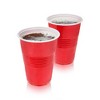 True Black Party Cups, Disposable Cups, Drink Cups For Cocktails And Beer,  16 Ounce Capacity, Plastic, Black, Set Of 50 : Target