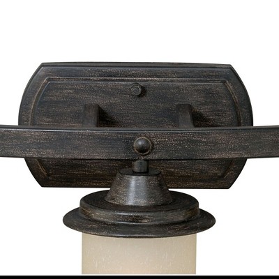 Vaxcel Halifax 3 - Light Vanity in  Aged Walnut