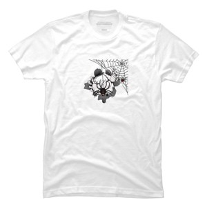 Men's Design By Humans Halloween theme T-shirt.Spider web By bambino T-Shirt - 1 of 4