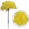 Floral Home 5" Pick Long Yellow Carnation Pick - 50-Piece - 2 of 3
