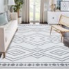 Area Rug Machine Washable Rug Non Slip Non Shedding Indoor Carpet Modern Geometric Low Pile Foldable Stain Resistant Rug for Bedroom Living Room - 2 of 4