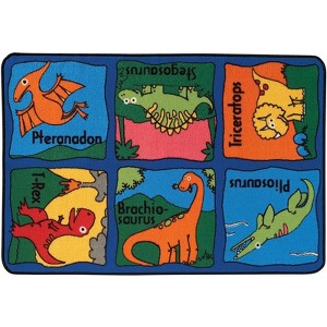 Carpets for Kids Dino-mite Value Learning Rug, 3' x 4'6 Rectangle - 1 of 4