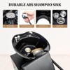 Karl Home Salon Shampoo Backwash Chair Unit with Tilting ABS Plastic Bowl - 4 of 4