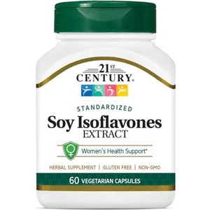 21st Century Standardized Soy Isoflavones Extract 100 mg 60 Vegetable Capsules. - 1 of 4