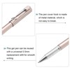 Unique Bargains Office Smooth Writing Fine Point Black Ink Roller Ball Pens 12 Pcs - 4 of 4