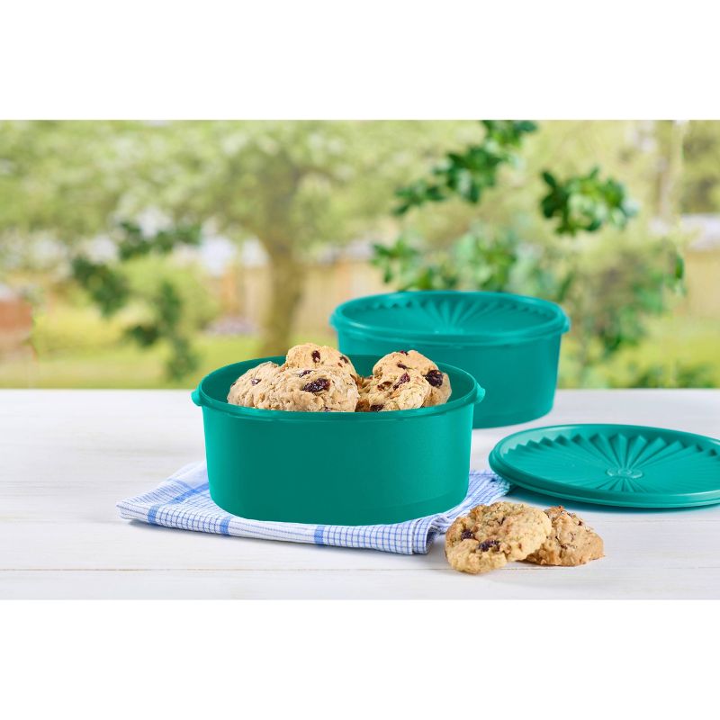 Tupperware Heritage 2pk 7.5c Plastic Cookie Canisters, 4 of 9