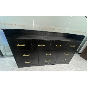 Chest of Drawers with Edges Light Pink Hemp Surface - 1 of 1