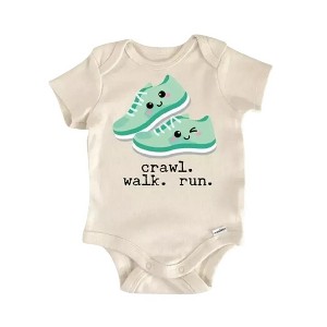 Running Runner Marathon Newborn Baby Onesie® Bodysuit GS1 - 1 of 4