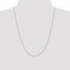 Black Bow Jewelry 0.75mm, 14k Yellow Gold, Cable Chain Necklace - 2 of 4