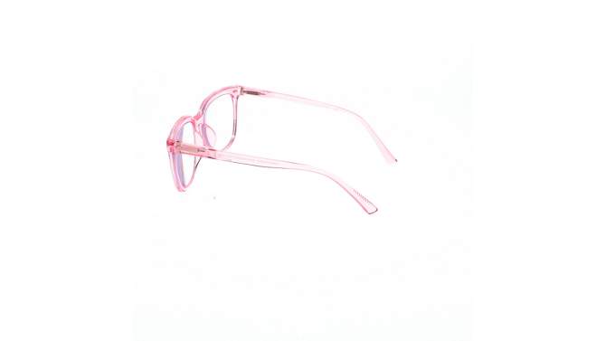 Women's Shiny Plastic Square Blue Light Filtering Reading Glasses - Universal Thread™ Light Pink, 2 of 4, play video