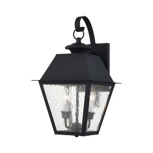 Livex Lighting Mansfield 2 - Light Wall Light in  Black - 1 of 2