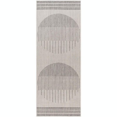 Mark & Day Struble 2'7"x7'3" Runner Woven Indoor and Outdoor Area Rugs Light Gray