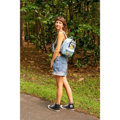 Bluey Big Face Mini Cosplay PU Backpack Purse, Shoulder Bag with Epoxy Filled Metal Pineapple Charm, 10.5 Inch, Adjustable Straps, Faux Leather — фото 5