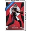 Trends International NFL Atlanta Falcons - Michael Penix Jr. 25 Framed Wall Poster Prints - 3 of 4
