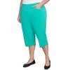 Alfred Dunner Womens Plus-Size Flat Front Allure Classic Clamdigger Pant - 3 of 4