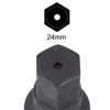 Unique Bargains CR-MO Steel Metric 3/4" Square Drive Impact Hex Socket Black - 4 of 4