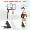 Garvee Basketball Hoop Outdoor Portable 48 Inch Backboard, 4.92-10ft Quickly Adjustable Basketball Goal System with Wheels for Court/Backyard/Driveway - 3 of 4