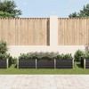 vidaXL Raised Bed Anthracite Galvanized Steel 94.5 x 31.5 x 17.7 in - 3 of 4