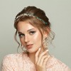 Unique Bargains Women's Fashion Vintage Thin Rhinestone Metal Knotted Headbands 1 Pc - 2 of 4
