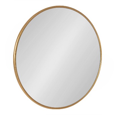 30" Caskill Round Wall Mirror Gold - Kate & Laurel All Things Decor