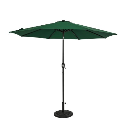 9' Trinidad II Market Patio Umbrella Hunter Green - Island Umbrella