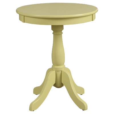 target yellow side table