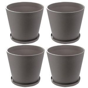 Kozyard Planter Indoor Outdoor Plant Pots with Tray Collecting Water for Tall Plants, Flowers - 1 of 4