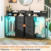 Aheaplus Dresser with 5 Fabric Drawers, Closet Storage - 4 of 4