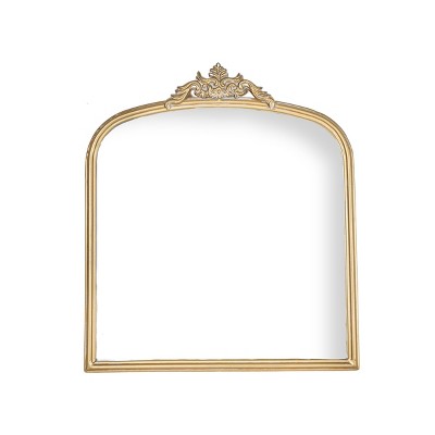 Wall Mirror Brass Metal, MDF & Glass by Foreside Home & Garden
