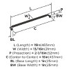 Amerock Cowrie Appliance Pull for Large Panels and Oversized Cabinets - 3 of 4
