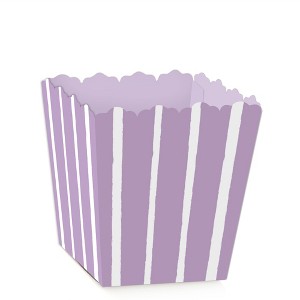 Big Dot of Happiness Purple Stripes - Party Mini Favor Boxes - Simple Party Treat Candy Boxes - Set of 12 - 1 of 4