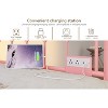 Twin Size Daybed with Pop-Up Trundle & LED Lights, Pull Out Bed with Charging Station and Pull Out Turundle, Metal Sofa Bed Frame for Living Room - 3 of 4