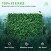 VEVOR 12PCS 10x10 inch Artificial Boxwood Panels, Boxwood Hedge Wall Mat,Artificial Grass Backdrop Wall, Privacy Hedge Screen UV Protected - 4 of 4