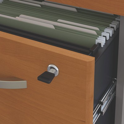 Cherry Mobile 3-Drawer Lockable Filing Cabinet