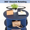 KTMBDW 6 Tier Rotating Shoe Rack Tower, Spinning Shoe Display Lazy Susan, Revolving 360 Shoe Rack Storage Round Carousel, Bag Display Rack Storage - 4 of 4