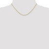 Black Bow Jewelry 1.3mm 10k Yellow Gold Diamond Cut Solid Rope Chain Necklace - 2 of 4