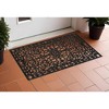 HomeRoots 30" X 48" Black Rubber Scrollwork Outdoor Door Mat - 2 of 3