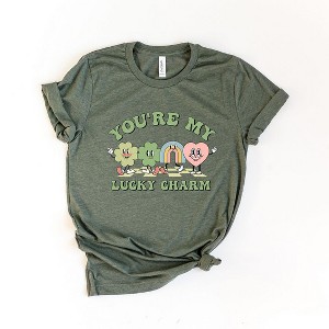 Simply Sage Market Women's You're My Lucky Charm Clovers Short Sleeve Graphic Tee - 1 of 4