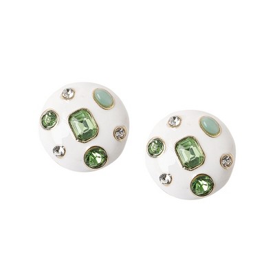 Women's The Duchess Stud Earrings - Pistachio Green