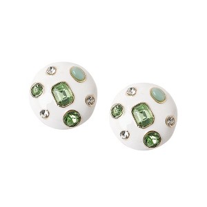 Women's The Duchess Stud Earrings - Pistachio Green - 1 of 4