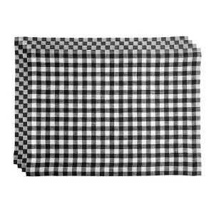 Solino Home Linen Gingham Check Placemats - 1 of 4