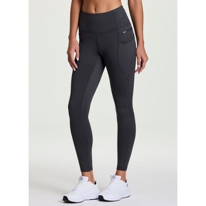 RBX Active Women's Fleece Lined Legging, Fitted Quick Drying Workout Running Hiking Pants with Zipper Pockets - 1 of 4