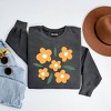Simply Sage Market Women's Garment Dyed Yellow Daisies Graphic Sweatshirt - 2 of 2